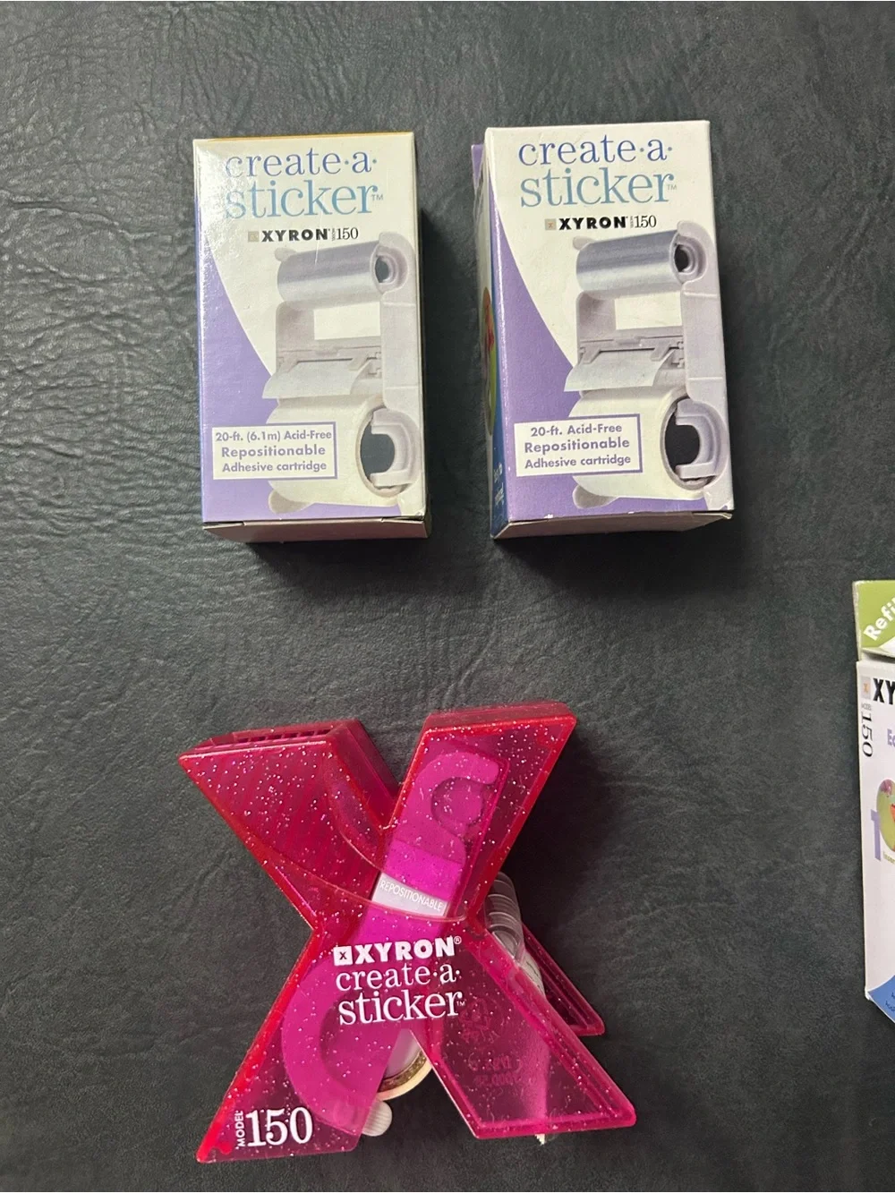 Xyron 150 Create-a-Sticker and Refill Cartridges Lot